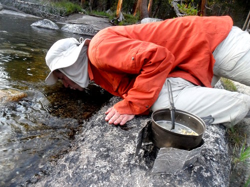 Drinking creek water